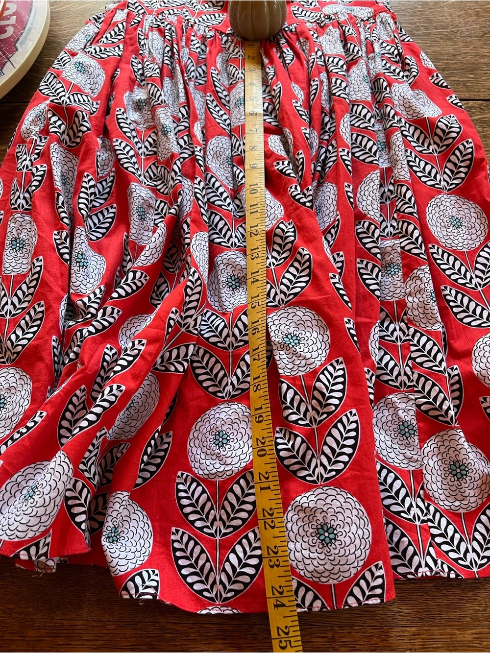 Bernie Dexter Red Floral Circle-Print Midi Dress - Picture 8 of 9